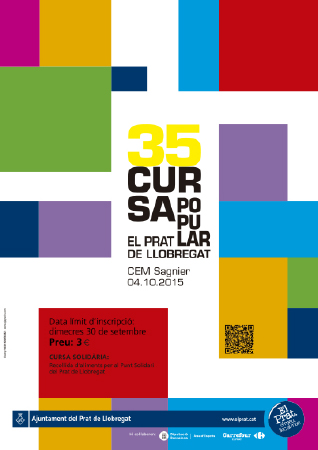 Diseño grafico El Prat de Llobregat-cartel CURSA POPULAR