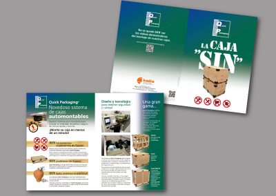 Diseño de folletos en el Prat de Llobregat - FOLLETO QUICK PACKAGING